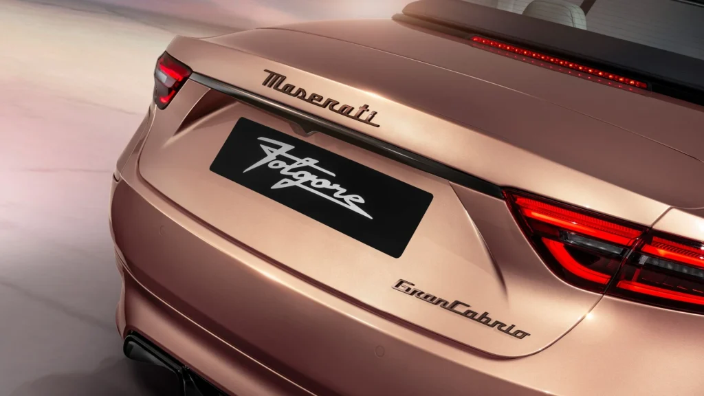 Traseira do Maserati GranCabrio Folgore
