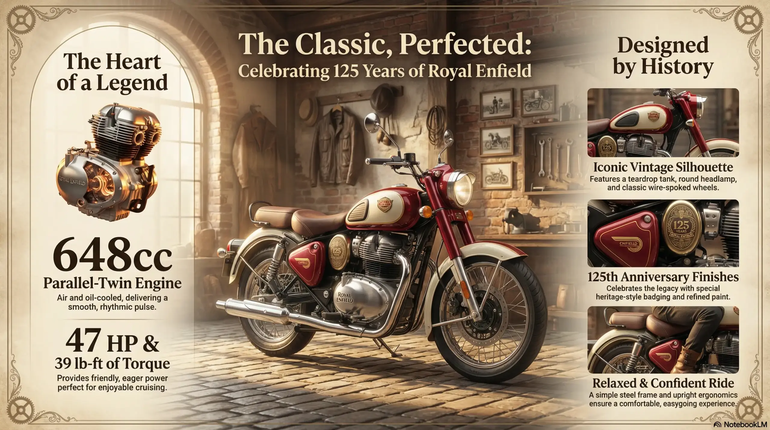 Royal Enfield Classic 650 Infographic