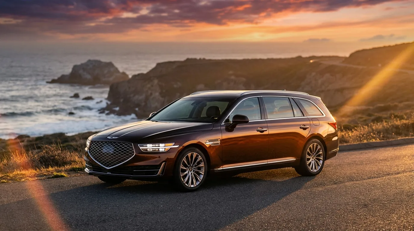 제네시스 G90 윙백: 명품 왜건이 될 잠재력, 숨겨진 V8로 아우디와 BMW를 능가하다