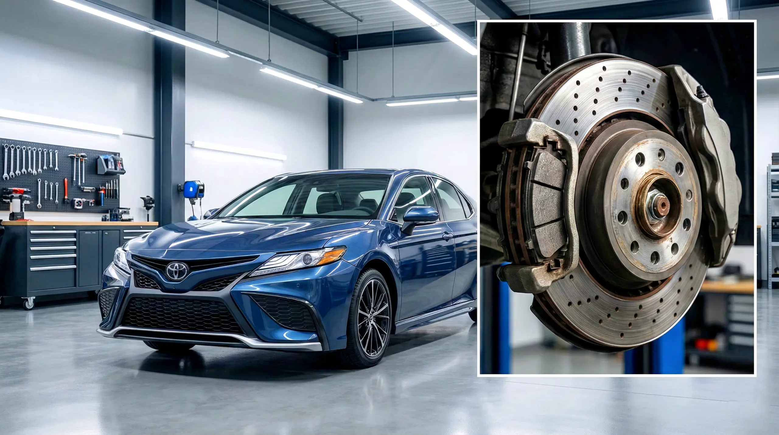 Toyota Camry: ควรเปลี่ยนผ้าเบรกทั้งสี่ล้อ หรือเป็นการใช้เกินความจำเป็น