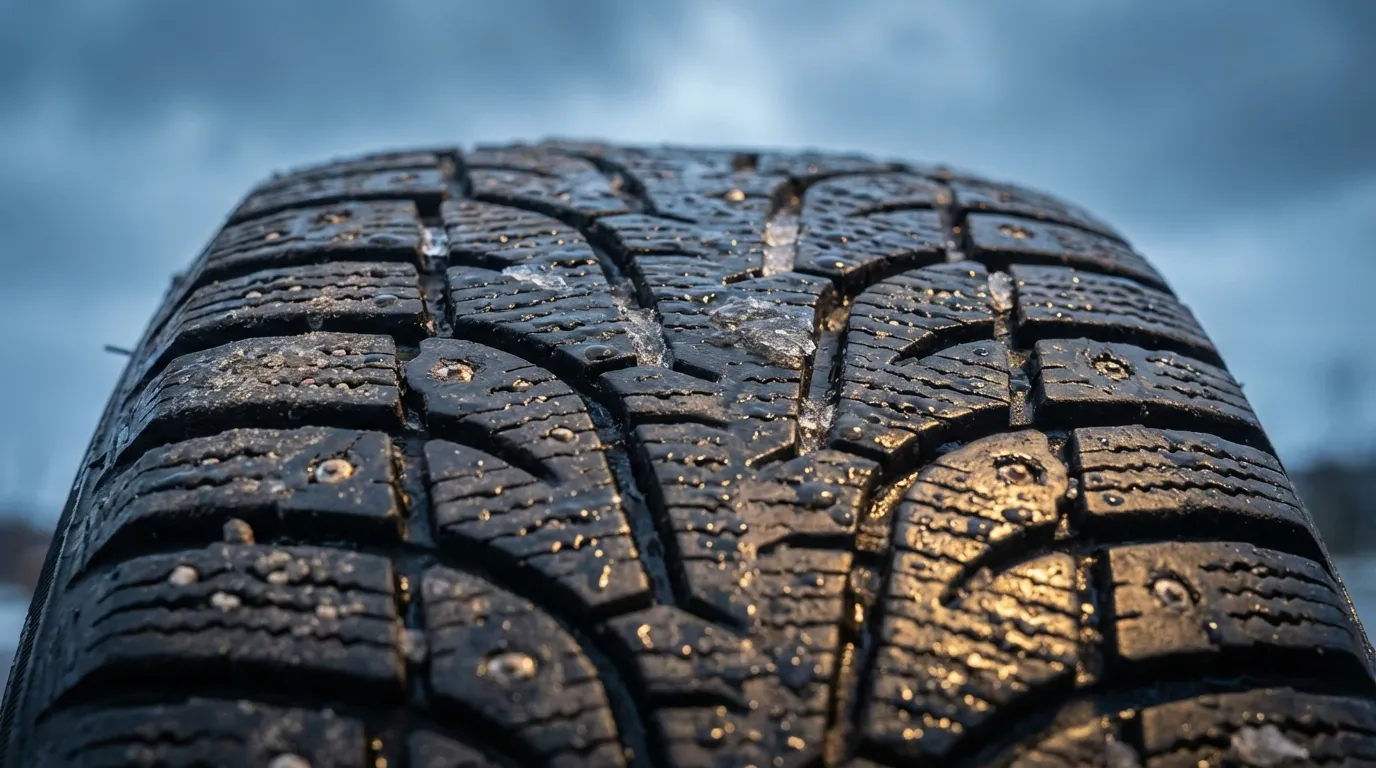 サイプとは何か、濡れた路面や雪道でのブレーキ性能への影響