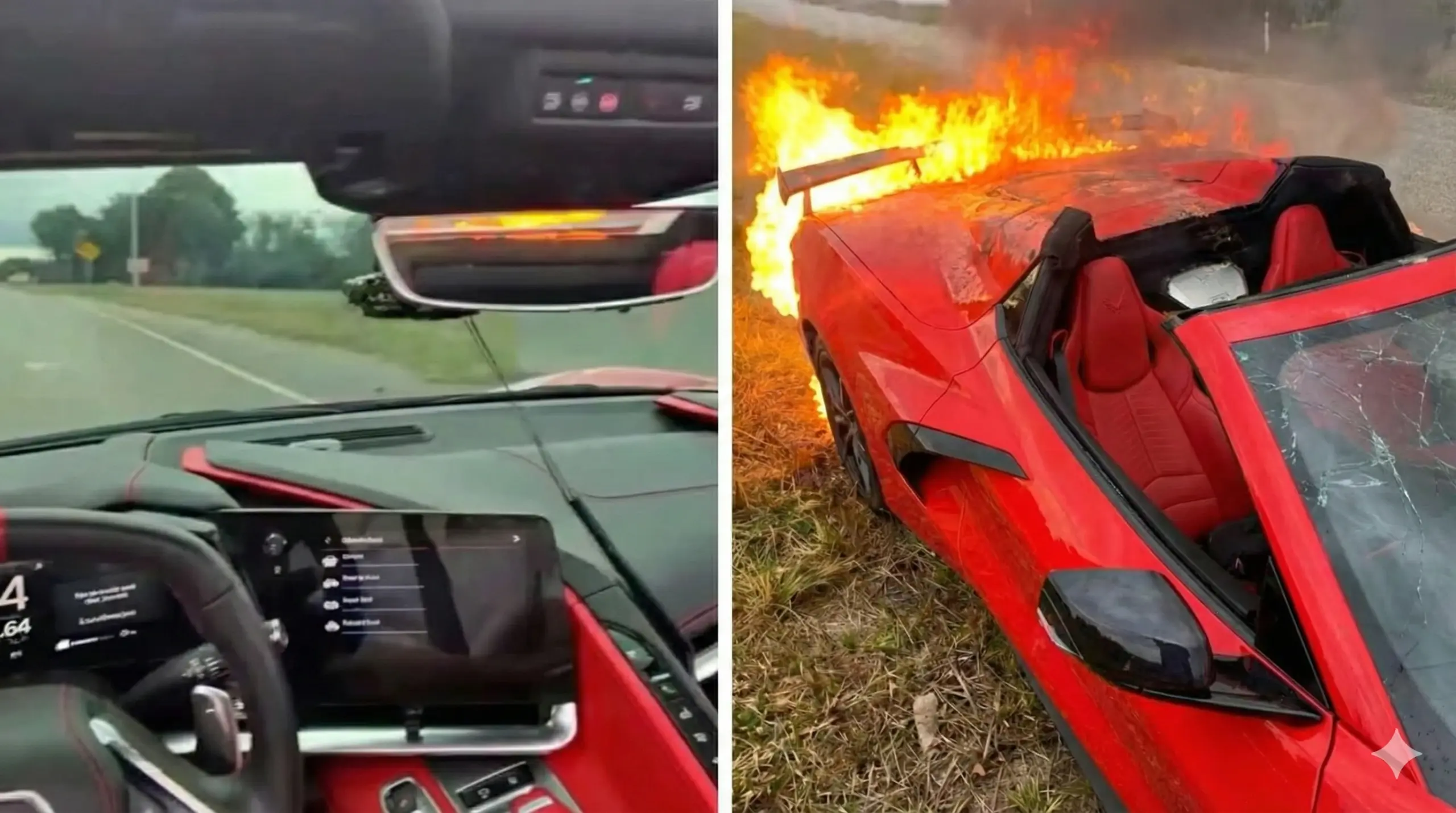 令人印象深刻的视频揭示雪佛兰克尔维特C8Stingray爆炸起火的精确时刻