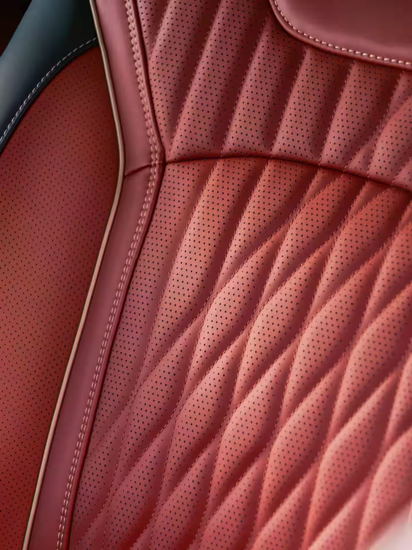 2027 INFINITI QX65 - Luxurious Quilted Red Leather Front Seat