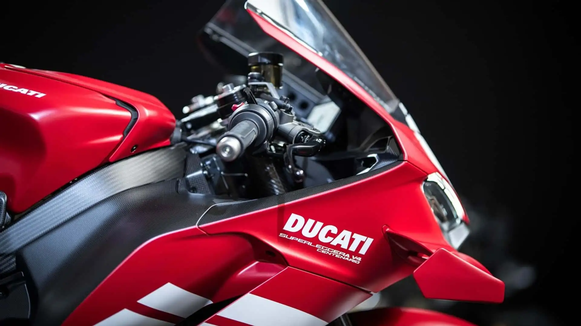 Ducati Superleggera V4 Centenario - Glossy Red Ducati Panigale V4 Front Fairing