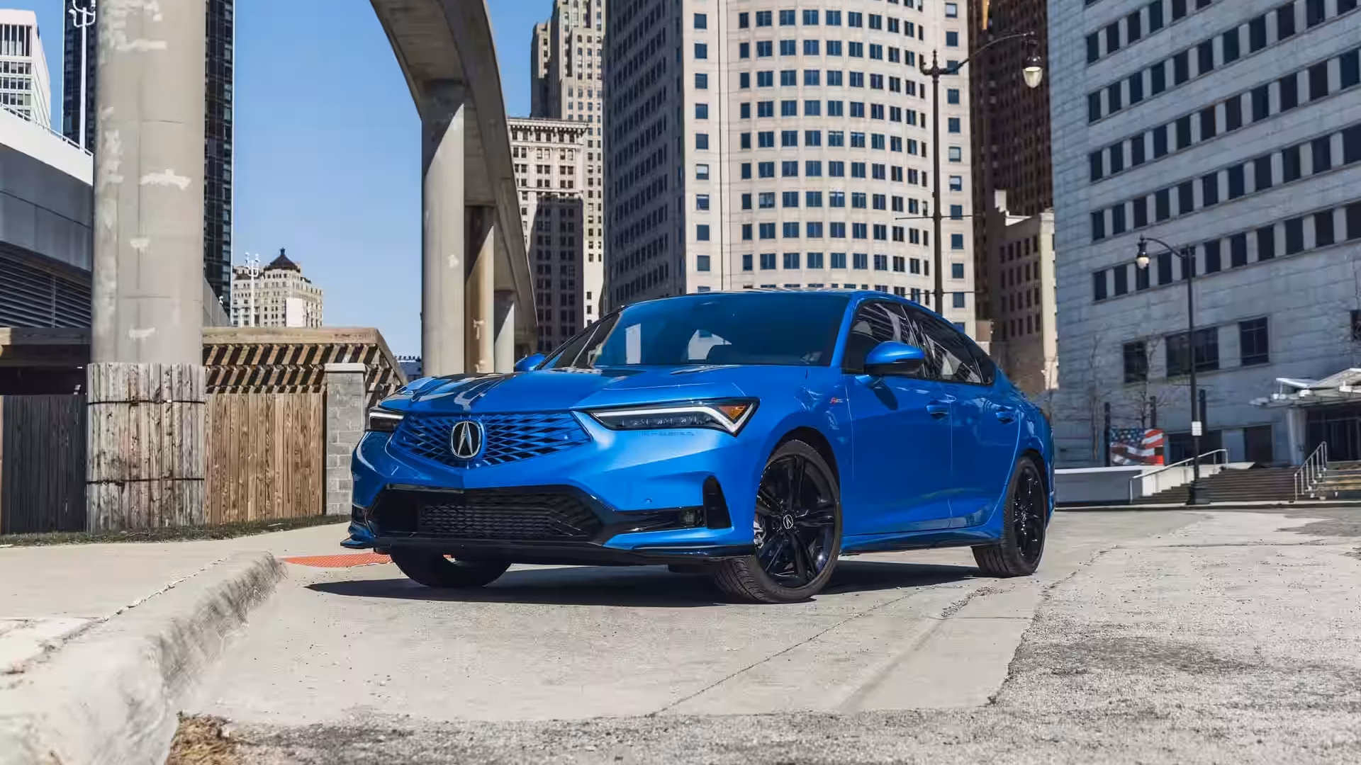 2026 ACURA INTEGRA - Electric Blue Front Grille And LED Headlights