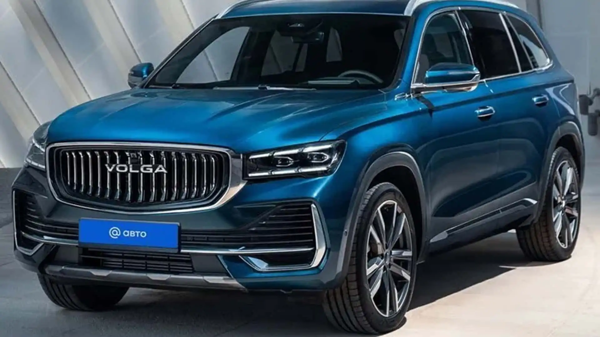 2026 Geely Volga C50 K50 - Metallic Blue Volvo SUV Front Grille With LED Lights