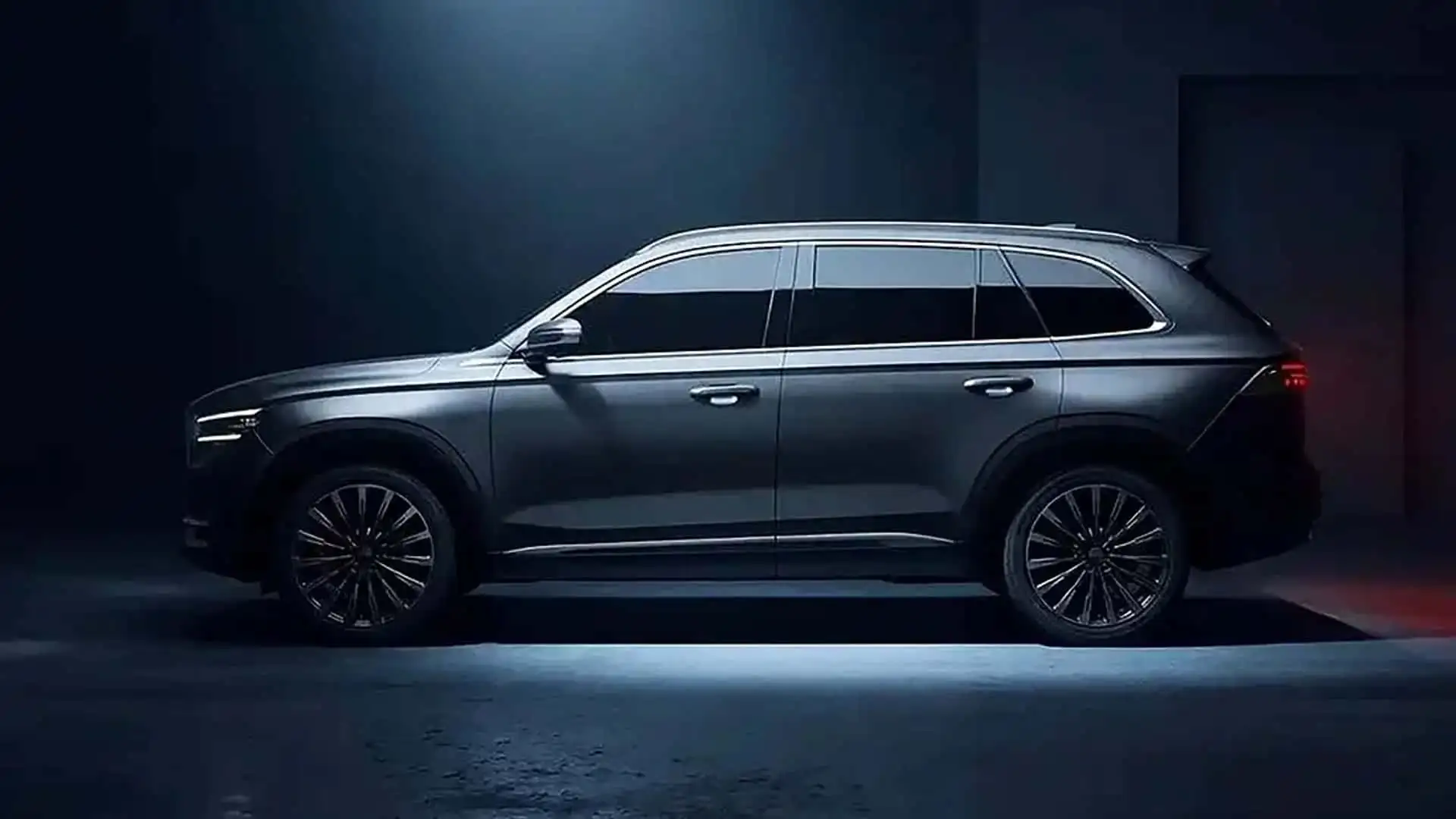 2026 Geely Volga C50 K50 - Sleek Dark Gray SUV Side Profile With LED Taillights