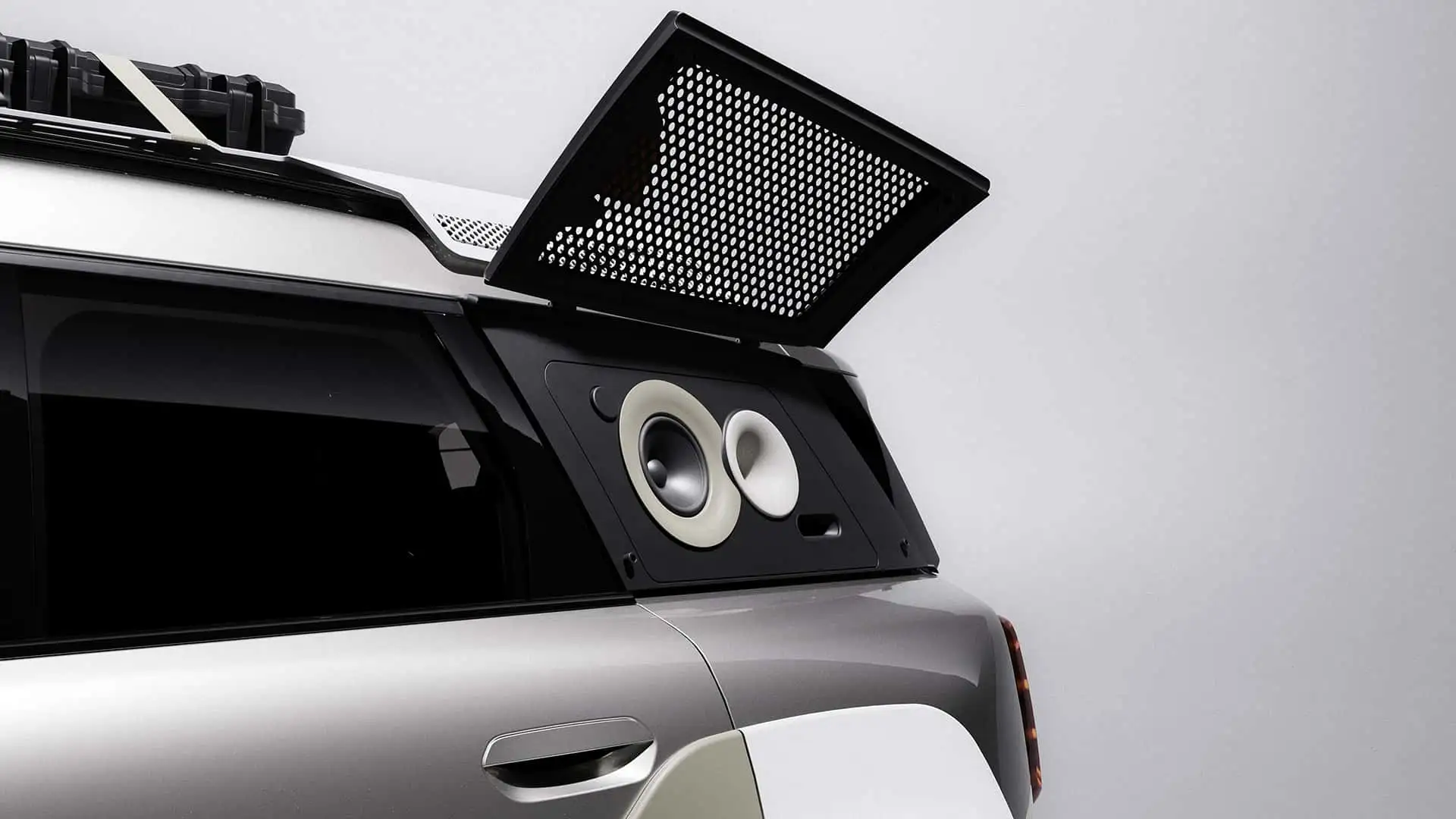 2026 MINI COUNTRYMAN X VAGABUND - Sleek Black Mesh Roof Panel With Speakers
