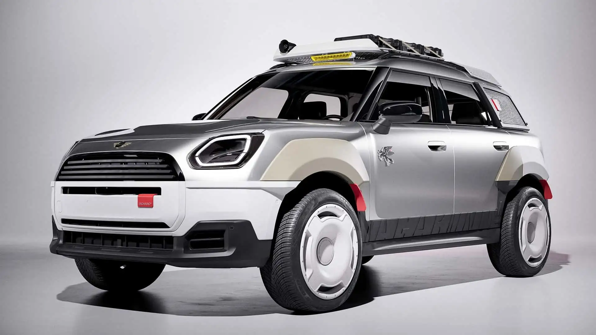 2026 MINI COUNTRYMAN X VAGABUND - Sleek Silver Exterior With Unique Wheel Covers