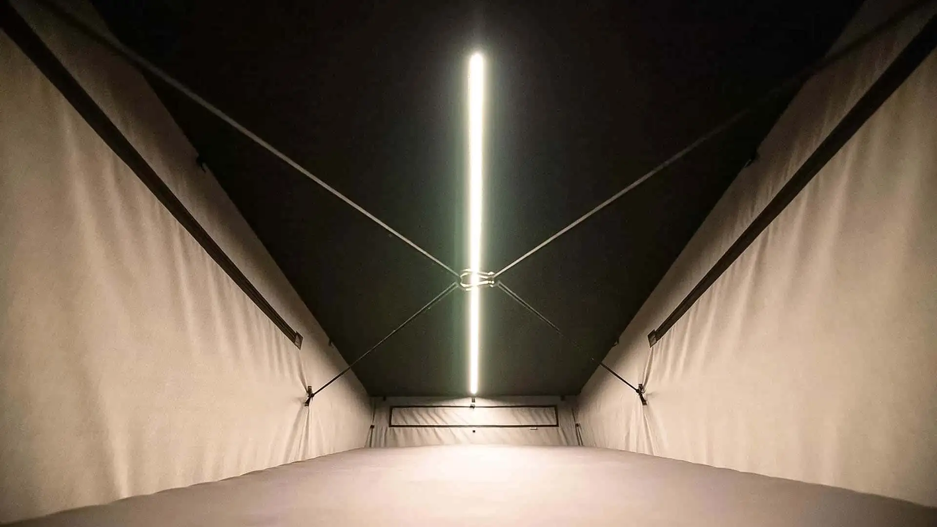 2026 Mercedes Sprinter Vanne Niffler - Beige Canvas Camper Interior With Central LED Strip