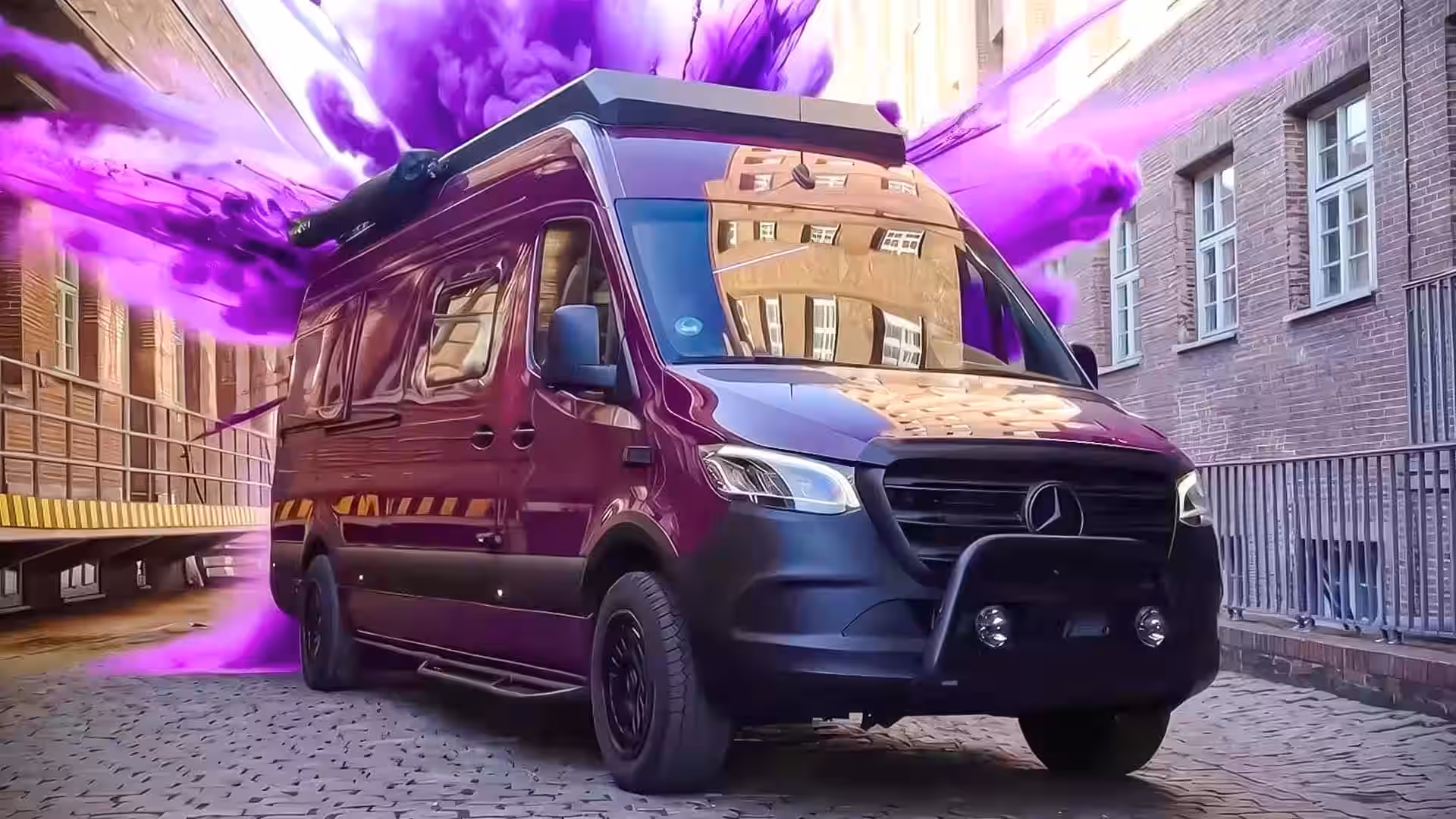 2026 Mercedes Sprinter Vanne Niffler - Deep Purple Mercedes Sprinter Van With Smoke Effects
