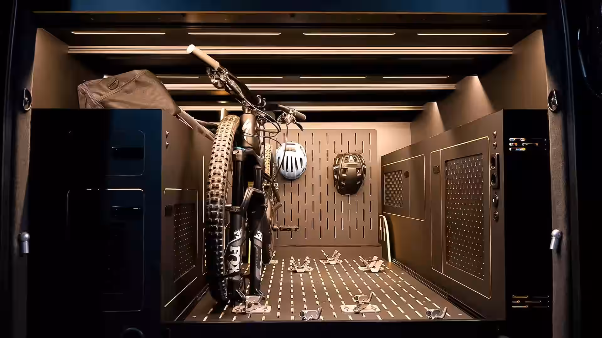 2026 Mercedes Sprinter Vanne Niffler - Matte Black Custom MTB Storage Cargo Area