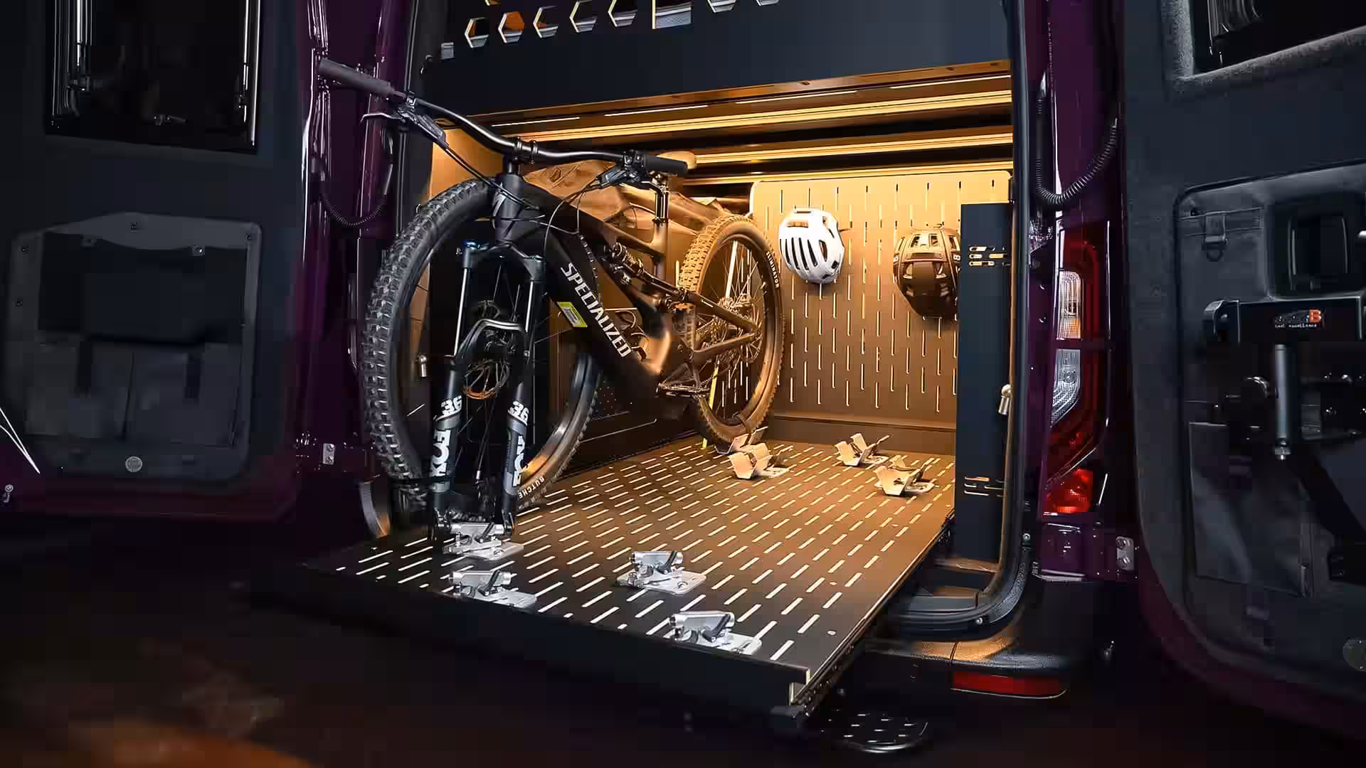 2026 Mercedes Sprinter Vanne Niffler - Matte Black Modular Cargo Interior With E Bike Mount