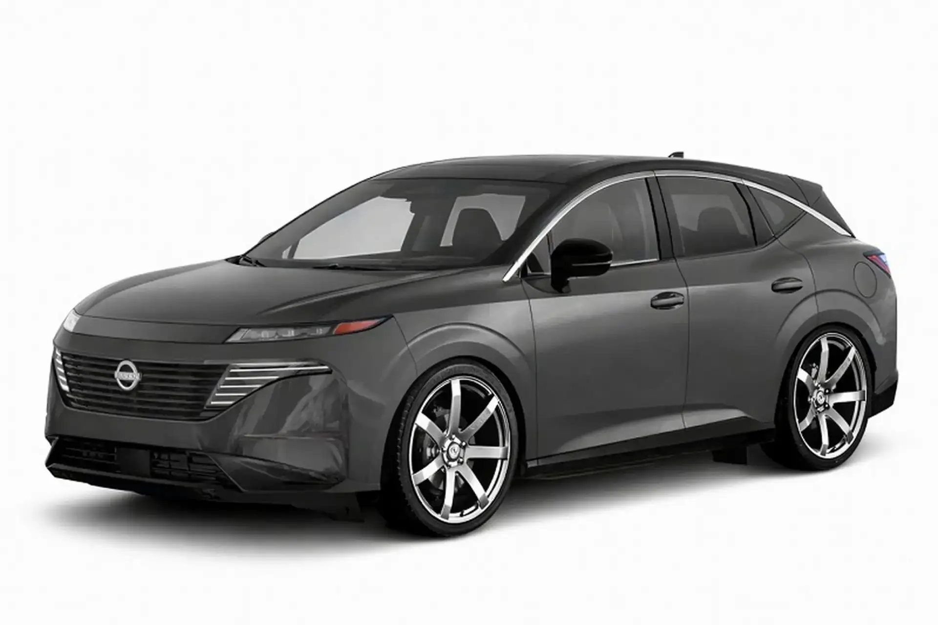 2027 NISSAN MURANO - Gunmetal Gray Futuristic Nissan Ariya Front Profile