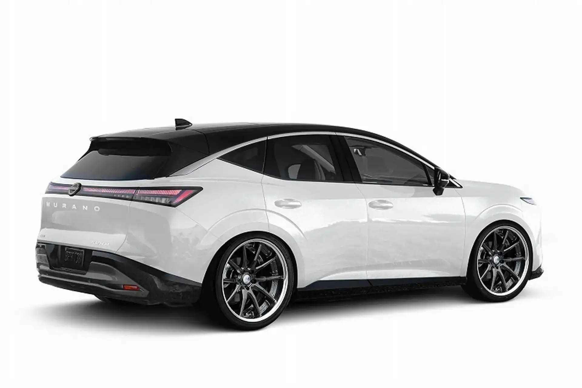 2027 NISSAN MURANO - Pearl White Rear Profile With Black Roof And Alloys