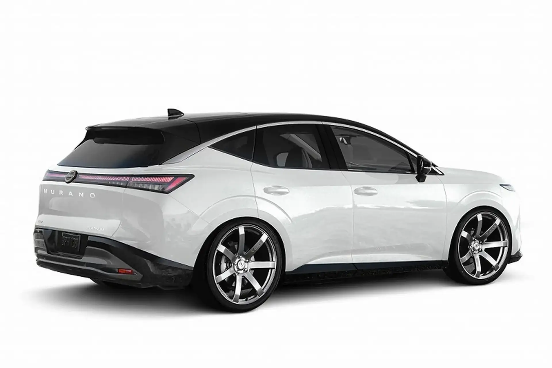 2027 NISSAN MURANO - Pearl White SUV Rear With Black Roof, LED Taillights