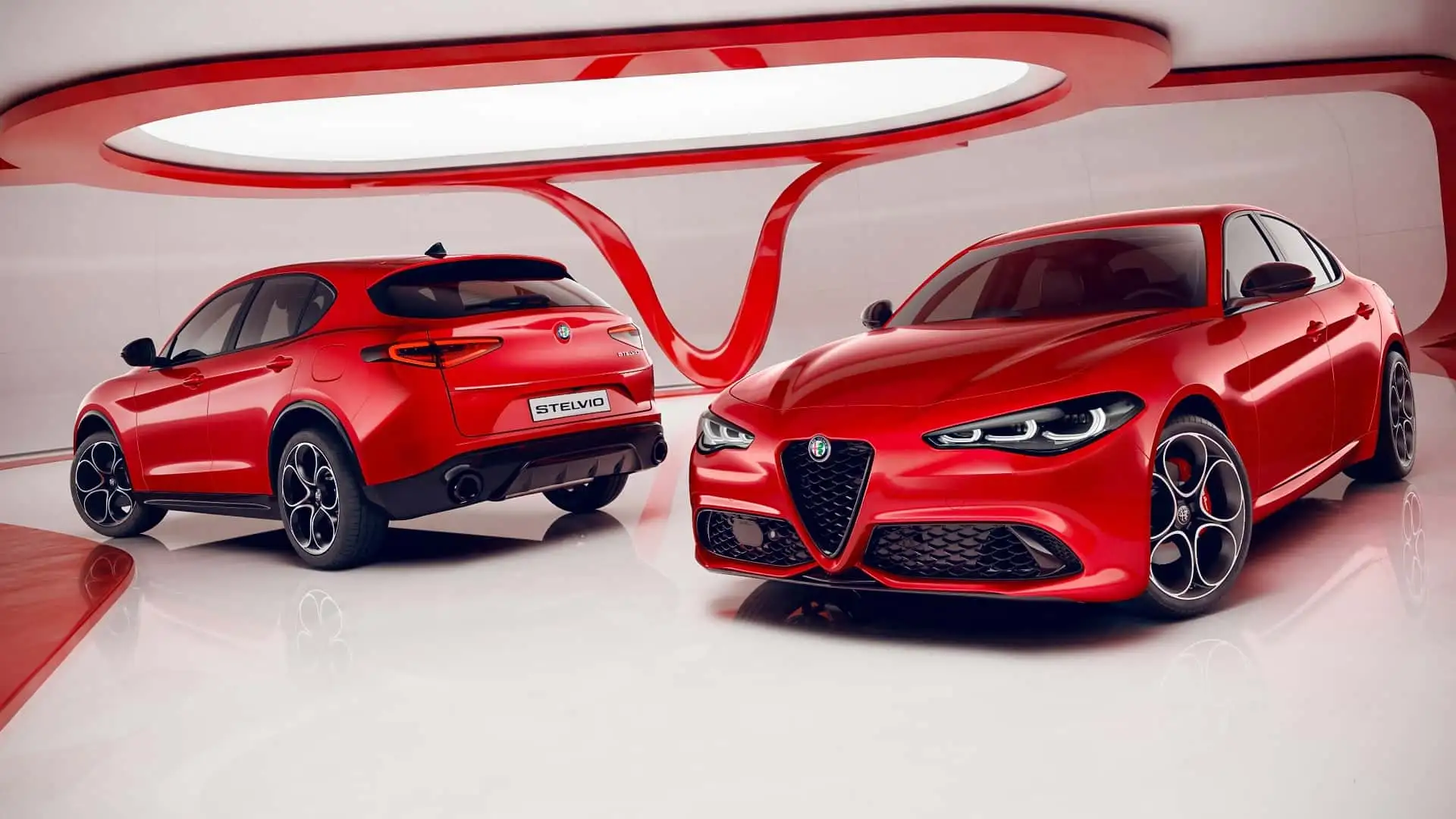 Alfa Romeo Giulia Und Stelvio Kriegen Carbon Performance Paket - Vibrant Red Alfa Giulia Sporty Front Grille
