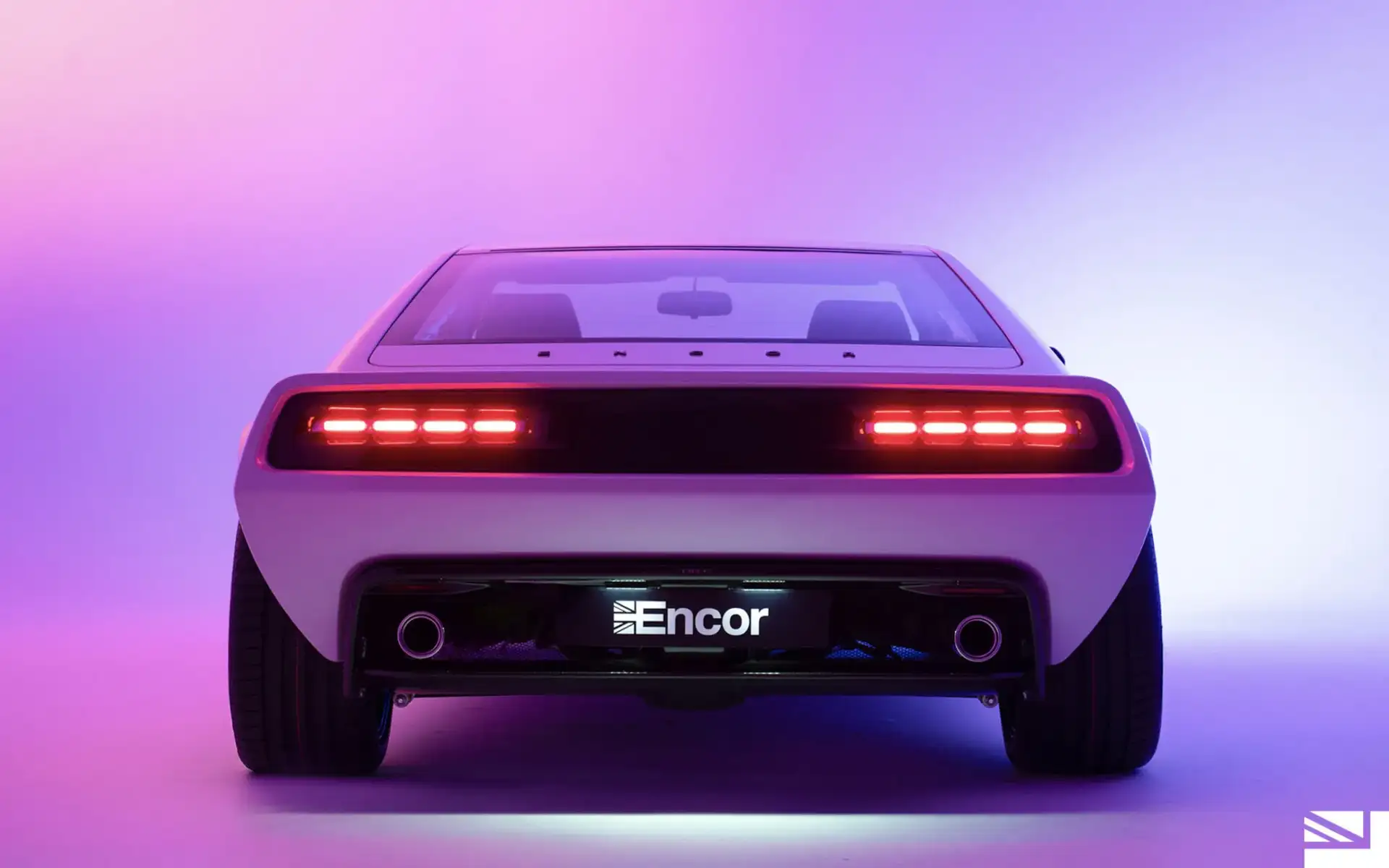 LOTUS ESPRIT Encor’s - Futuristic White Rear With Red LED Taillight Bar