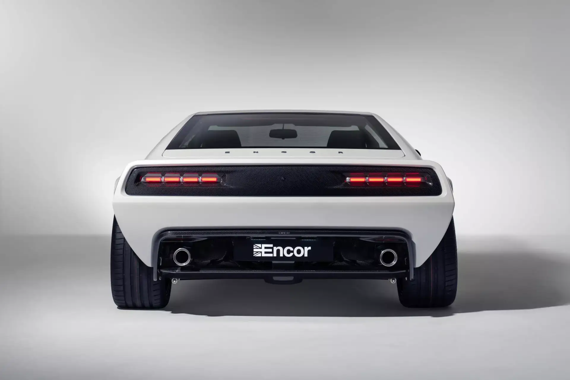LOTUS ESPRIT Encor’s - Sleek White Rear With Red LED Taillights Quad Exhausts