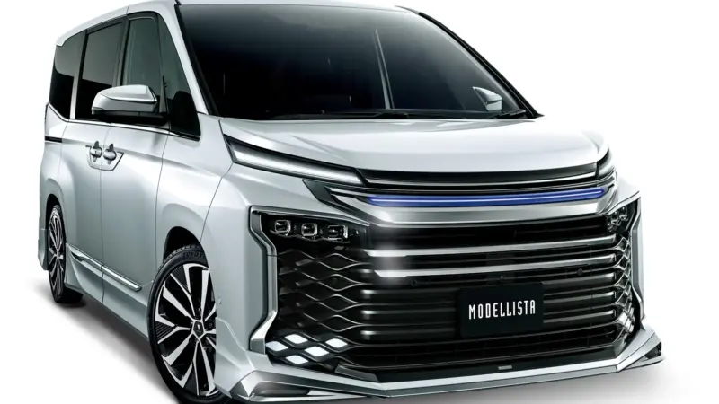 Lista de Modificações do TOYOTA NOAH VOXY Adiciona um Spoiler de Teto Limpo