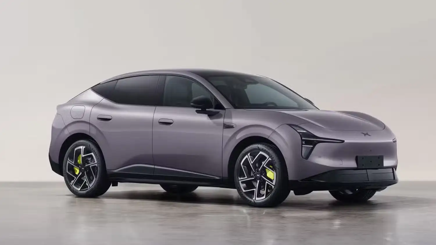 XPENG Mona L03 - Sleek Purple Metallic EV Side Profile Yellow Calipers