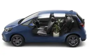 Honda Fit Z Ehev - Blue Compact Hatchback Side Profile