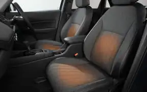 Honda Fit Z Ehev - Brown Two Tone Leather Front Seats, Red Stitching