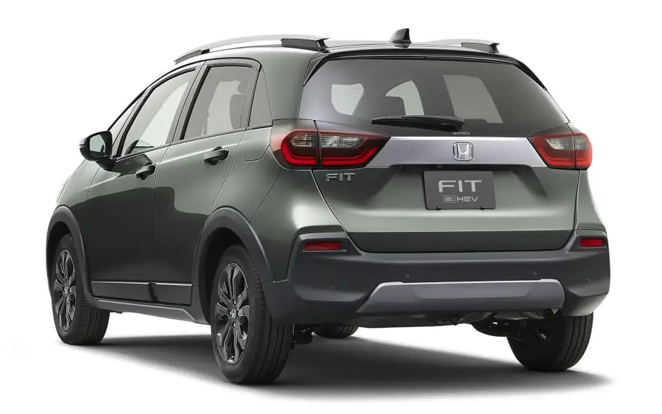 Honda Fit Z Ehev - Sage Green Rear Design With LED Tail Lights