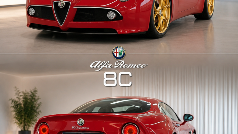 ALFA ROMEO 8C COMPETIZIONE 4.7L V8 — 450 CH, Propulsion