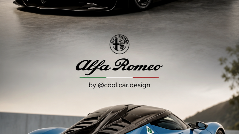 Concept Hypercar ALFA ROMEO — Étude De Style À Moteur Central