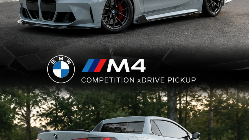 BMW M4 COMPETITION XDRIVE PICK-UP — 503 CH, 3,0 L, 6 CYL., 4X4