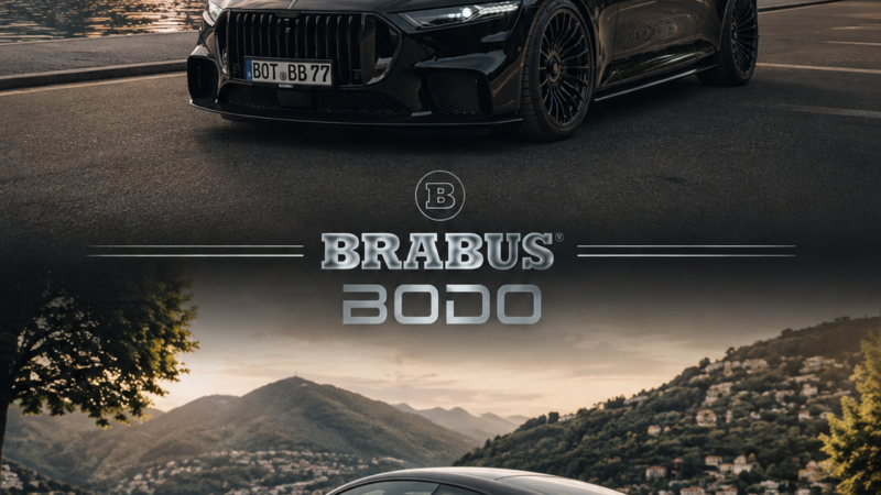 BRABUS BODO CONCEPT — Чёрный Фастбэк: Четыре Выхлопа