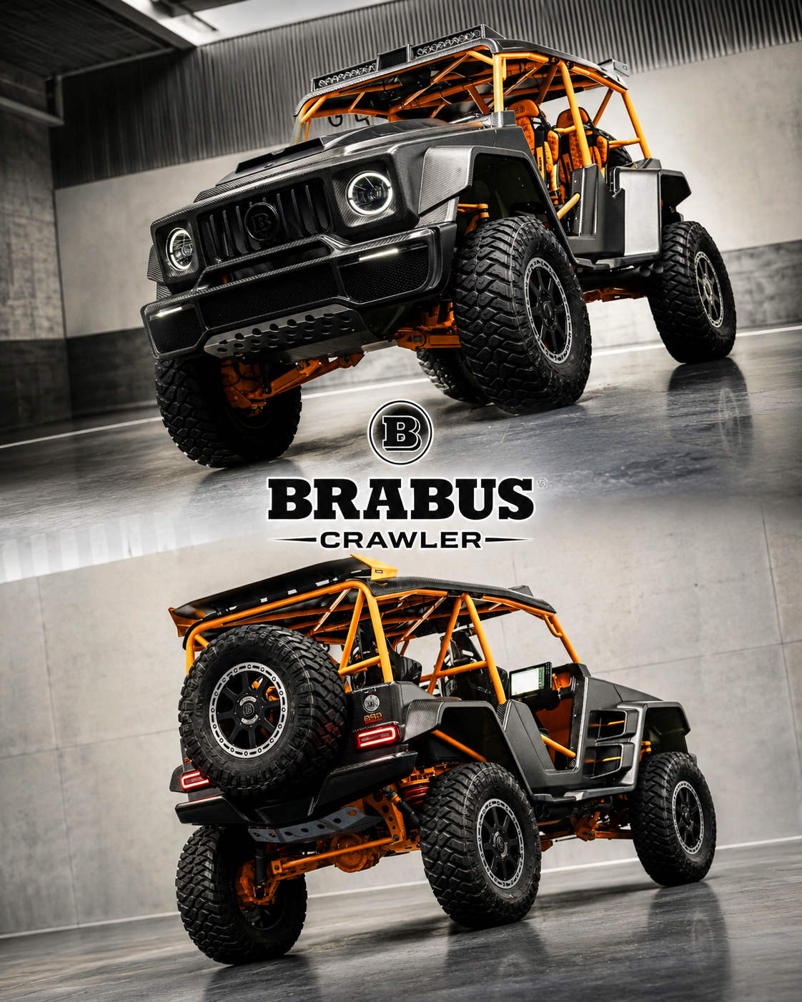 BRABUS CRAWLER: 4,5 л V8 с Двумя Турбинами — 900 л.с., Полный Привод